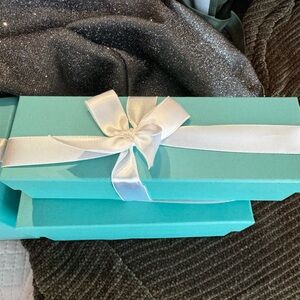 Tiffany & Co Gift Box with White Ribbon